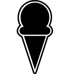 Ice Cream Cone Icon Isolated On Transparent