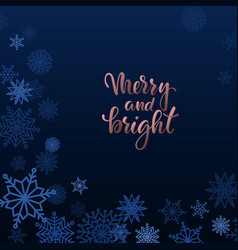 Merry And Bright Hand Drawn Brush Pen Lettering