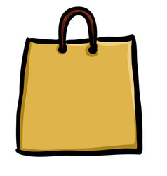 Shopping Bag Single Doodle Icon