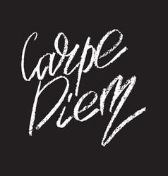 Carpe Diem Inspirational Quote Typographical