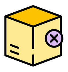 Closed Parcel Icon Flat