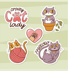 Cute Cats Sticker Collection