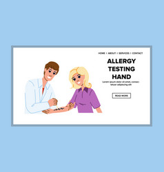 Health Allergy Testing Hand