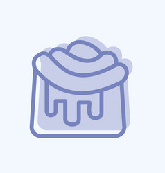 Icon Cinnamon Roll Suitable For Bakery Symbol Two