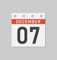 Icon Page Calendar Day - 7 December