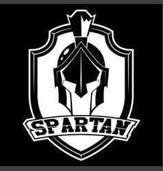 Spartan Helmet Black And White