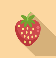 Strawberry Allergy Icon Flat Season Plant