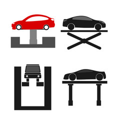 Car Lift Hydraulic Icon