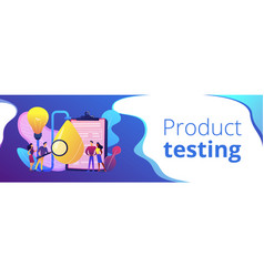 Product Testing Concept Banner Header