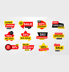 Sale Tags Collection Special Offer Big Sale