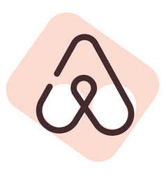 Social Media Airbnb On A White Background