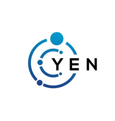 Yen Letter Technology Logo Design On White