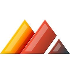 Abstract Triangle Mountain Logo In Trendy And