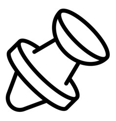 Classroom Push Thumbtack Icon Outline