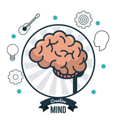 Smart brain ideas Royalty Free Vector Image - VectorStock