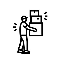 Store Courier Line Icon