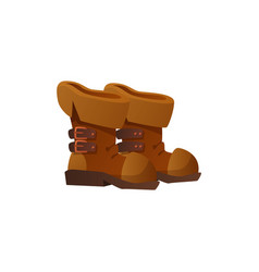 Vintage Boots Icon For App Menu Or Game Ui Flat