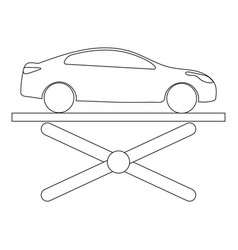 Car Lift Hydraulic Icon