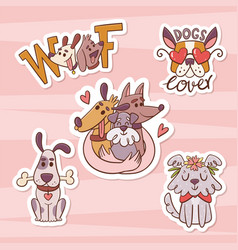 Cute Dog Sticker Collection