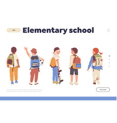 Elementary School Landing Page Design Template