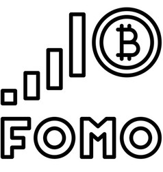 Fear Of Missing Out Icon Bitcoin Related