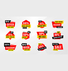 Sale Tags Collection Special Offer Big Sale