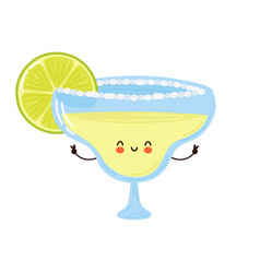 Cute Funny Margarita Cocktail Character