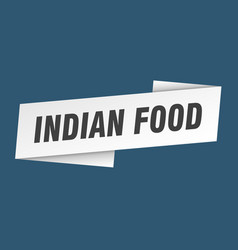 Indian Food Banner Template Ribbon