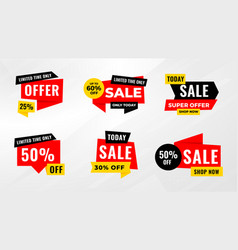 Sale Tags Collection Special Offer Big Sale