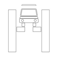 Car Lift Hydraulic Icon