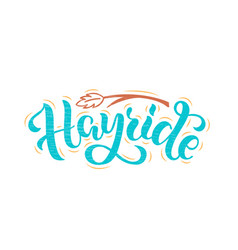 Hayride Lettering