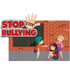 Stop Bullying Text With School Kids