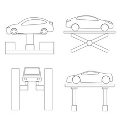 Car Lift Hydraulic Icon