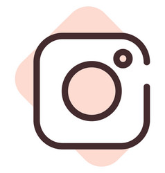 Instagram Icon On A White Background