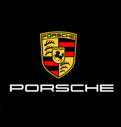 Porsche Brand Logo Car Symbol With Name