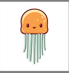 Comb Jelly Cute Funny Cartoon Kawaii Clipart