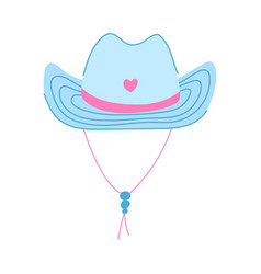 Country Cowgirl Hat Cartoon