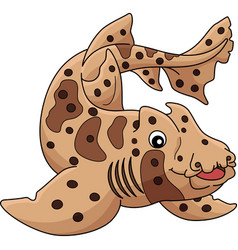 Horn Shark Cartoon Colored Clipart