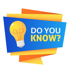 Do You Know Badge Fact Label Knowledge Trivia Tag