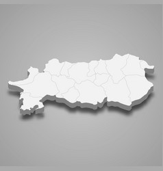 3d Isometric Map Aydin Is A Province Turkey