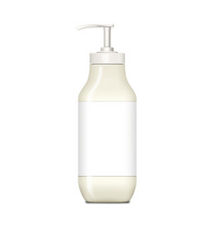 Plastic Cosmetic Bottle With Pump Dispenser