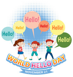 World Hello Day Banner Design