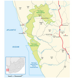 Map Of Namaqua National Park South Africa