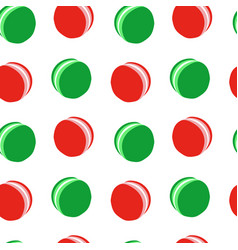 Red And Green Macaron Seamless Pattern