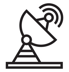 Satellite Dish Icon Parabolic Antenna