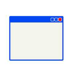 Window Interface Template Windows Browser Blank