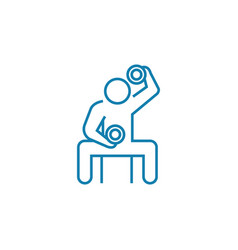 Physical Exertion Linear Icon Concept