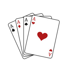 Four Aces Playing Cards - Of A Kind Poker