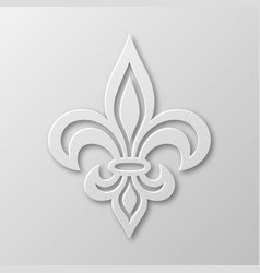 Realistic Paper 3d Fleur De Lis Closeup