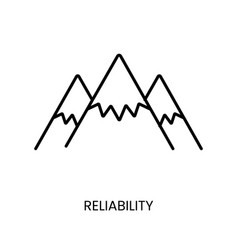 Reliability Mountain Line Icon